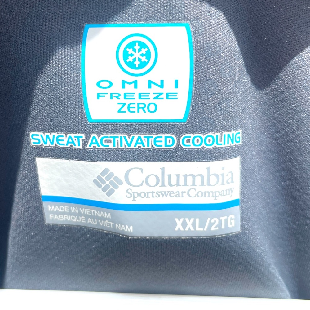 Columbia Omni Freeze Zero Charcoal Performance Long Sleeve Shirt SZ XXL - Picture 6 of 11